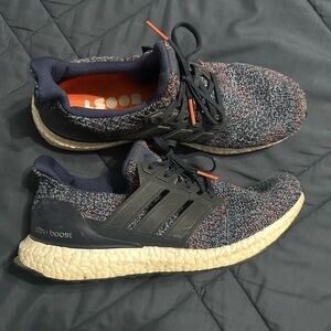 Adidas Ultra Boost Navy and Red Sneakers